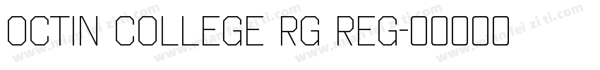 Octin College Rg Reg字体转换